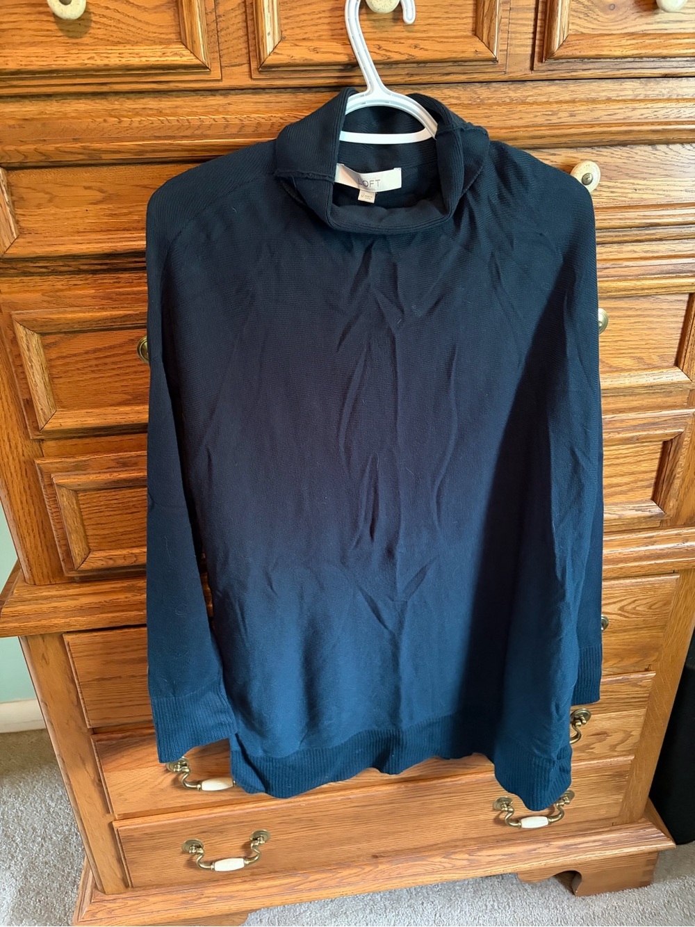 LOFT Navy Blue Women's Turtleneck Tunic